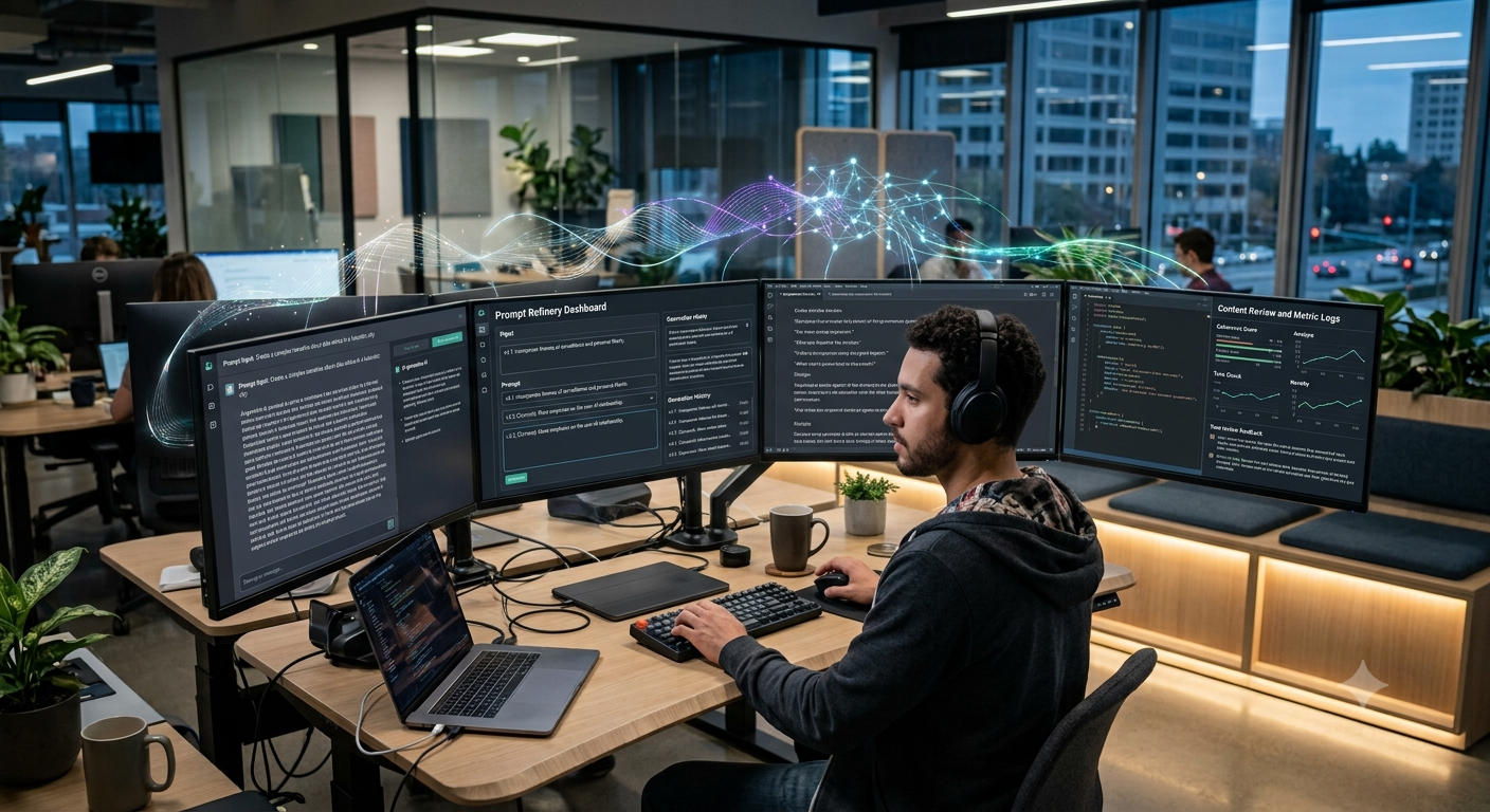 Prompt Engineer optimizing AI prompts using large language model interfaces and Generative AI tools.